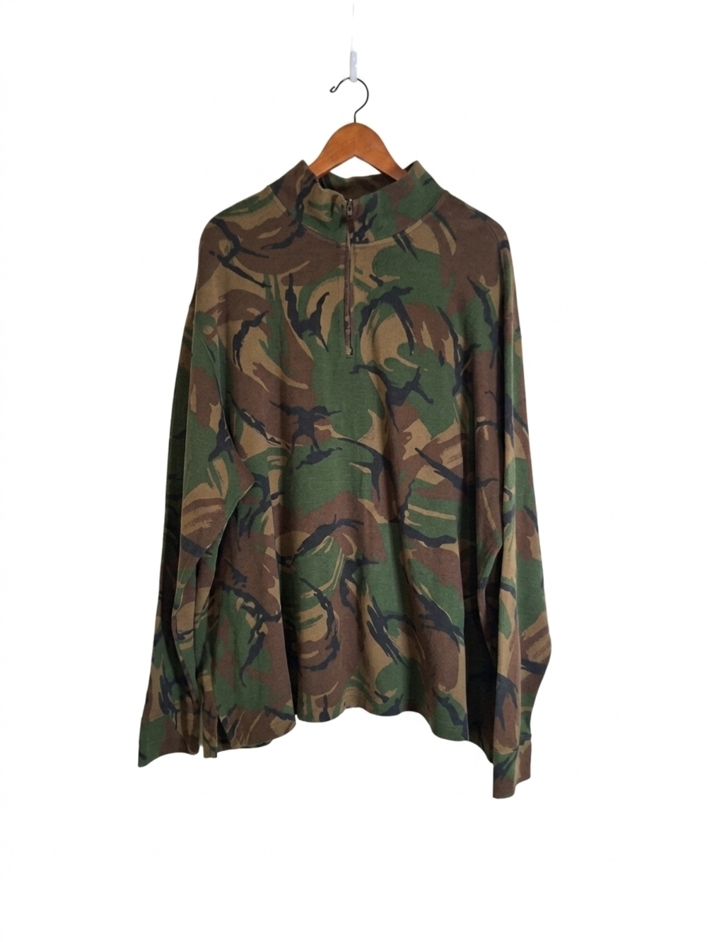 Polo Ralph Lauren Camo Quarter Zip Pullover Sweater Mens DPM Camouflage Size 3XB